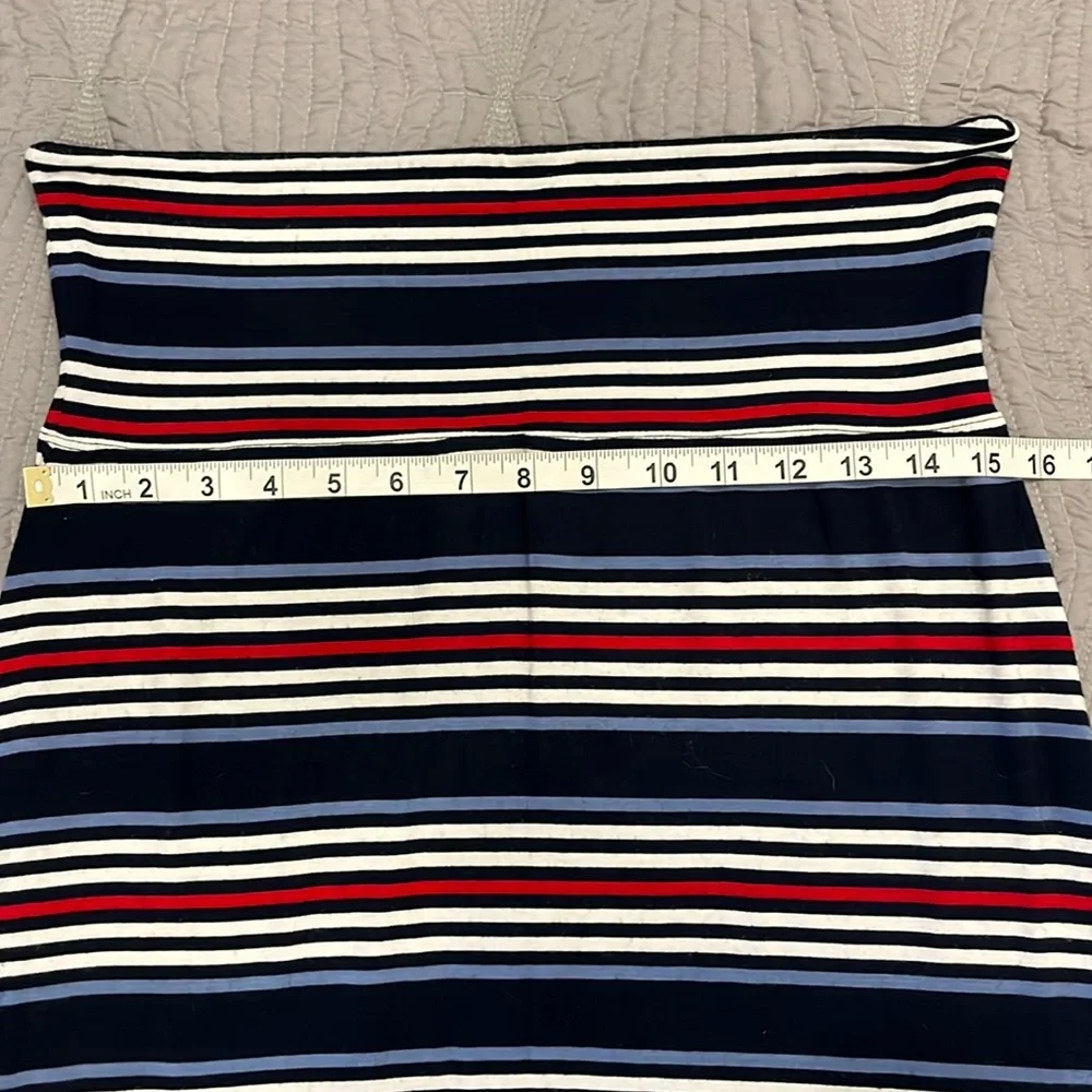 Maxi Skirt Women’s Multicolor Red, White & Blues striped. - Picture 6 of 7